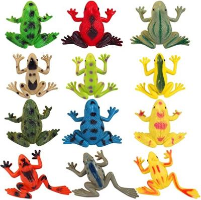 China Ornaments 2022 Toy Mini Vinyl Frogs Fun Rainforest Frogs Animal Toy Plastic Character Plastic Toys for sale