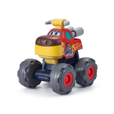 China Friction Toy New English Kids Crocodile Friction Powered Traction Big Wheel Animal Monster Truck Toy for sale