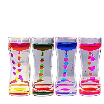 China Sensory Toys Motion Liquid Bubbler Set For Sensory Fidget Toy Children Activity Play Desk Top Assorted Colors for sale