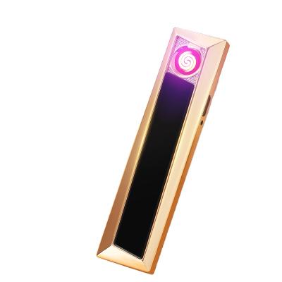 China USB Charging Can Replace Wire Individuality Creative Metal USB Cigarette Heating Windproof Thin Charging Lighter for sale