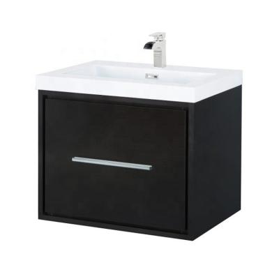 China 24 Inch Modern Wall Mounted Espresso Bathroom Vanity Cabinets With Sink for sale