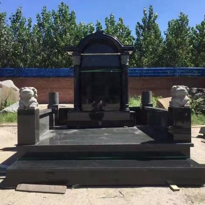 China EUROPEAN Wholesale Polished Shanxi Black Natural Granite Monument Black Memorial for sale