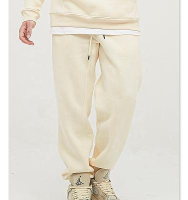 China Anti-wrinkle Heavy Cotton Sweatpants Heavyweight Custom Crafts Padded Sports Men's Jogging Pants Casual Style Fleece Sweatpants for sale