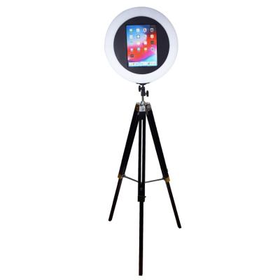 China Cheap Price Photobooth Selfie iPad Photo Booth Metal Shell With Lighting For Sale for sale