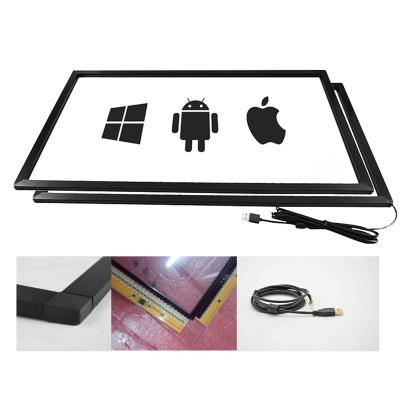 中国 Usb multi diy ir touch screen conversion frame overlay kit infrared ir touch frame for tv 販売のため