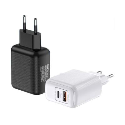 China Dual Port Cell Phone PD+QC3.0 A+C Charger PD+QC3.0 A+C CE Certified Wall Charger for sale