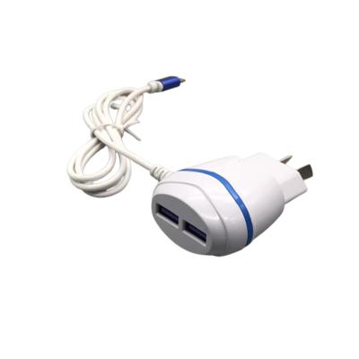 China 2022 cheap price 5v 2A universal cell phone charger with fix cable for micro home charger for sale