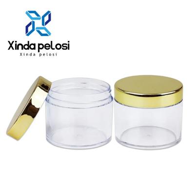 Cina 30 ml 1 oz Bottiglie di plastica cosmetiche con coperchio Oro Contenitori vuoti biodegradabili in vendita