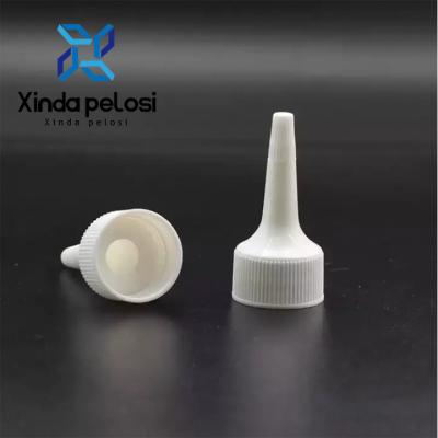 China Squirt Bottle Lids Black White Twist Lug Off Jar Lid Cap Bottles Plastic Spout Caps for sale