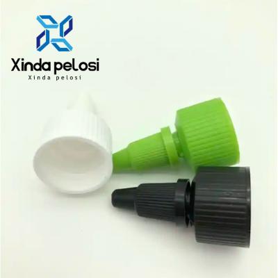 China Squeeze Bottle End Caps Lids Twist-On Top Nozzle Sauce Bottle Cap Squirt Bottle Cap for sale