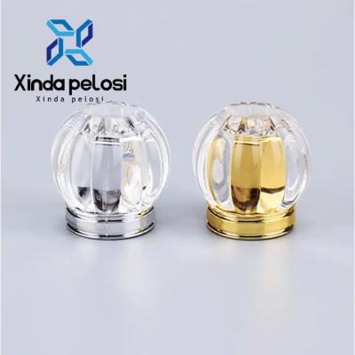 China Hot Sale Premium Luxury Surlyn Cap Crystal Clear Acrylic Lid For Perfume Bottle On Sale for sale