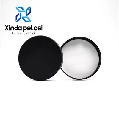 China Rundes Pulver Make-up Matte Schwarz PP Kunststoff Schraubkappe für PET-Glas mit Liner zu verkaufen