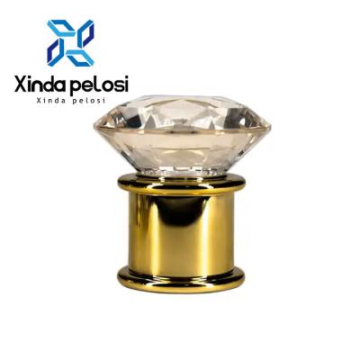 China Gold Parfum Flaschenkappe Ersatz Kosmetik Luxus glänzend Transparent zu verkaufen