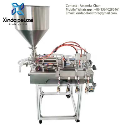 China Semi Automatic Desktop Plastic Pouch Sealing Machine,Spout Pouch Double Head Paste Filling Machine à venda