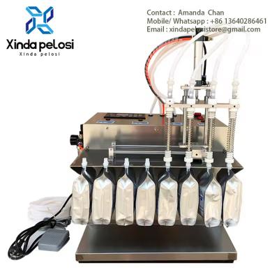 중국 Automatic Magnetic Stand Up Spout Pump Water Oil Yogurt Pouch Filling Packing Machine 판매용