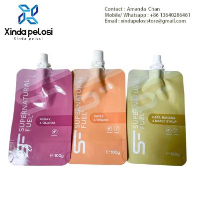 Cina Riutilizzabile facile da portare in piedi sacchetto alimentare angolo spout Doypack O Stand Up Juice liquido spout sacchetto in vendita