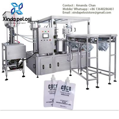 중국 Easy To Operate , Fully Automatic Stand Up Pouch Juice Packet Sealing Machine 판매용