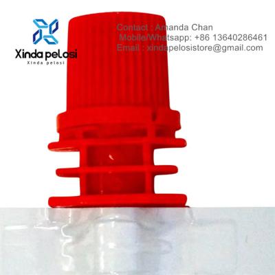 China Voedselkwaliteit Kleurrijke Plastic Spout Cap Voor Milk Tea Poackaging Te koop