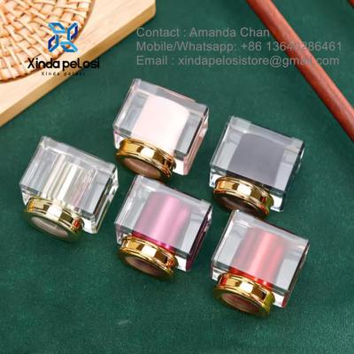 China Stock Rectangular Glass Perfume Bottle Clear Cap For Perfume Bottles for sale