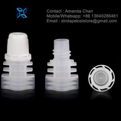 China Accept size&color Plastic Juice Pouch Screw Cap Plastic Spout Caps For Liquid Pouch Bag zu verkaufen