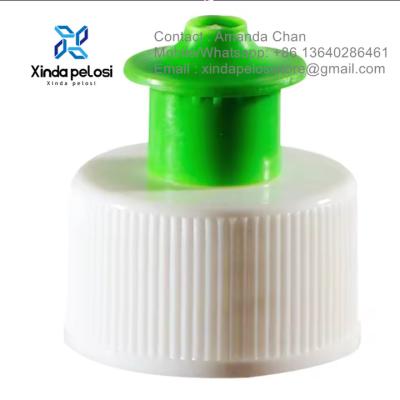 China Sport Lid Push Pull Sport Cap Water Bottle Dosing Cap Material Plastic Top Caps for sale