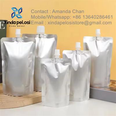 China Aluminum Foil Nozzle Bag For Food Packaging Stand Up Pouch For Milk Drinks Milk Tea Jelly Tea for sale