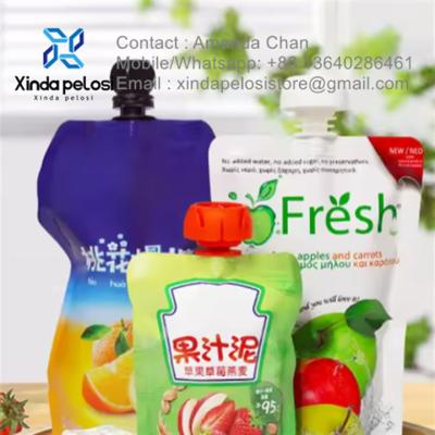 中国 Foil Stand Up Liquid Food Packaging Juice Drinks Jelly Spout Pouch Bag For Sale 販売のため