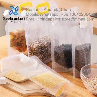 中国 OEM High Quality Plastic Juice Water Liquid Custom Spout Bag Stand Spout Tea Bag For Sale 販売のため