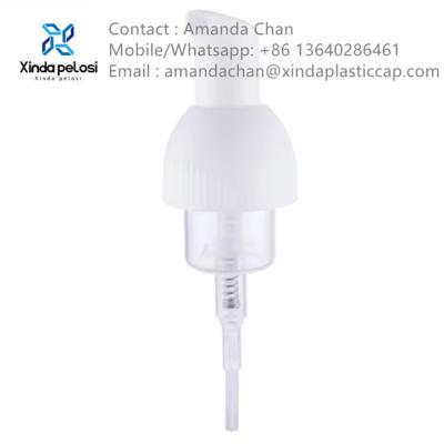 China Plastic Foam Pump Hand Sanitizer Cosmetic Press Foam Pump For Dispenser Bottle for sale