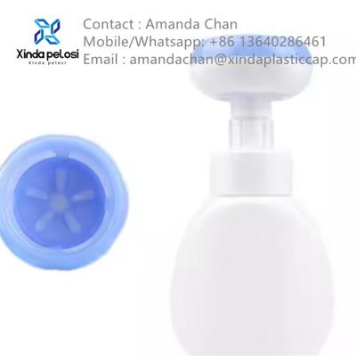 China New Design Foam Soap Dispenser Pump For Foaming Rose Flower Skin Care Bottle for sale