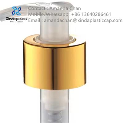 China plastic foaming soap dispenser Liquid Aluminum Lotion Pump For Cosmetic Bottles for sale