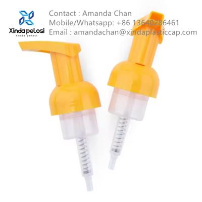 China factory Plastic Shampoo Pump Sprayer Silicon Brush Foam Lotion Pump For Bottle for sale