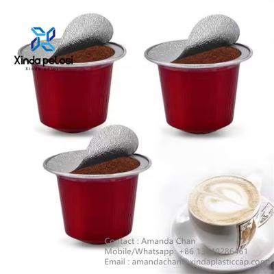 中国 Refillable Disposable Pods Coffee Capsule Filter Cups With  Aluminum Lids 販売のため