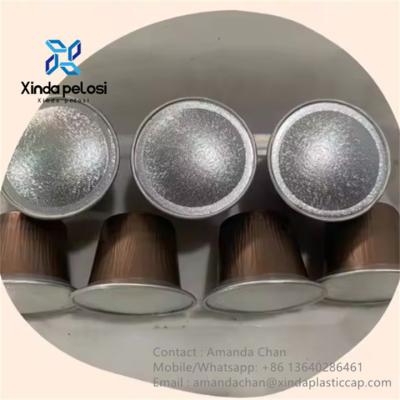 China Aluminum Empty Coffee Capsules Custom Coffee Capsules With Foil Lid zu verkaufen