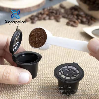 Cina Reusable Capsules Pods Refillable Coffee Capsule With Coffee Spoon Brush in vendita