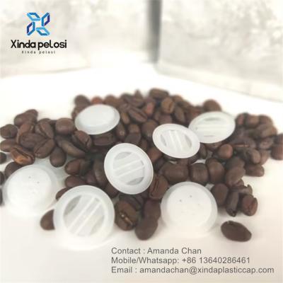 China Biodegradable Coffee One Way Valve Transparent Valves For Flexible Packing Bag en venta