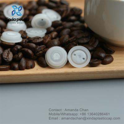 China Small Plastic HDPE Coffee One Way Gas Exhaust Valve For Food Bag Packaging en venta