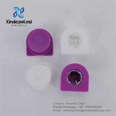 China Juice Beverage Food Grade Plastic Stream Cap Aseptic Brick Carton Screw Cap for sale