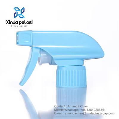 China Fabriek Trigger Sprayer Plastic Blauwe Trigger Sprayer Pomp Spray Voor Flessen Te koop