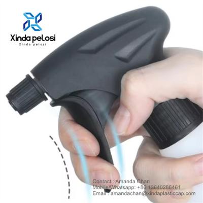 China Pulverizador de cabeza de disparo de plástico negro Pulverizador de disparo de espuma de mano para el cuidado del cabello utilizado en venta