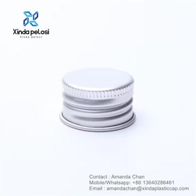 China Custom Wholesale Food Grade Silver Screw Caps Aluminum Cap for Cosmetic Bottle for sale