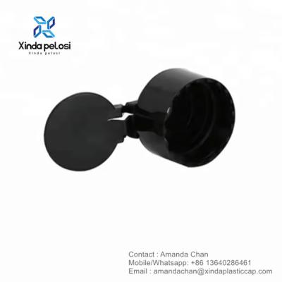 China Plastic Flip Top Cap Ribbed Smooth Surface Dispenser Cap For Shampoo Bottles en venta