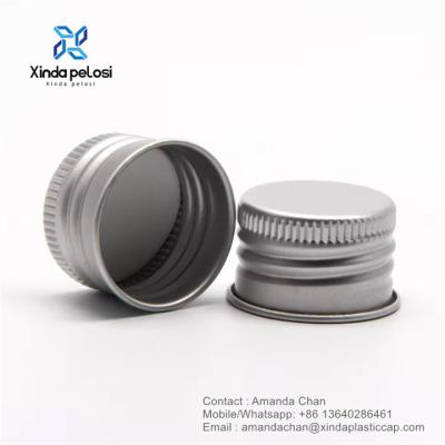 中国 Aluminum Screw Caps Aluminum Thread Ribbed Screw Top Lids For Bottles Jars 販売のため