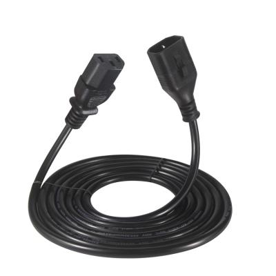 China OEM 1.5M Computer AC elektrisch stroomkoord IEC C14 Plug To IEC C13 Vrouwelijke connectoren Te koop