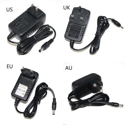 China DC 12V 2A  Power Supply Adapter For Cctv Ip Camera Charging Ac Adapter 12V Dc 5.5Mm Jack for sale