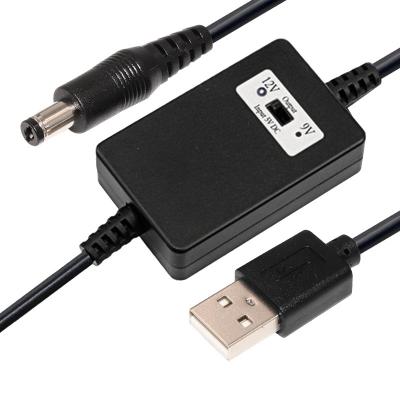 중국 USB 스텝 업 케이블 모듈 9v 자동차 화이트 5V ~ 12V USB 변환 케이블 판매용