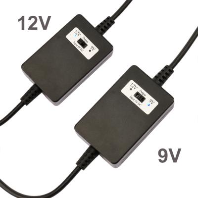 China 5V a 9V 12V DC Boost Converter USB Boosting Cable para carregamento de veículos 5.5*2.1mm Jack à venda