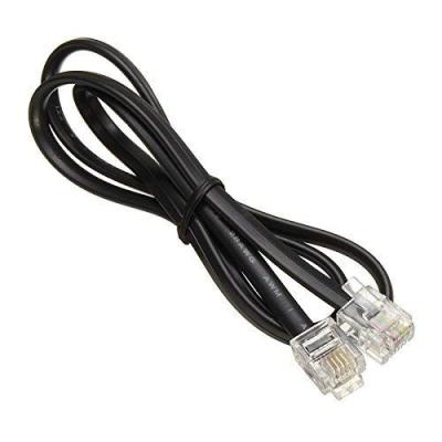 中国 CE認証 28awg*6C RJ12 6P6C 銅導体を持つ電話線ケーブル 販売のため