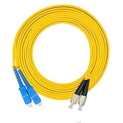 China 10ft Fibra Óptica Patch Cord com Lc Fc St Os2 9-125Um 2Core SC Adaptador macho à venda