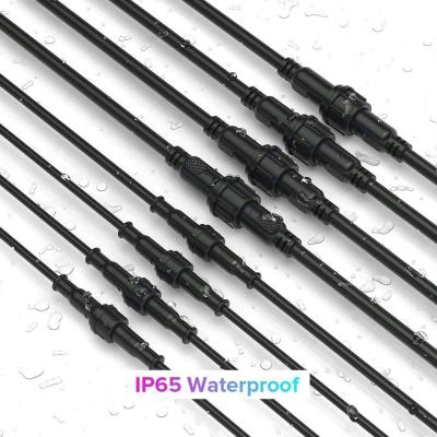 China 4pin 5pin 6pin rechte mannelijke stekker schroef M8 waterdicht connector 60cm IP65 IP66 Te koop